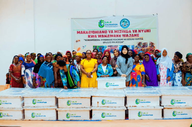 Lalji foundation handing over beekeeping project to widowed women in Kigoma
