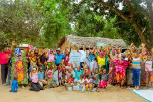Lalji foundation clean and safe water project beneficiaries in mamoyo