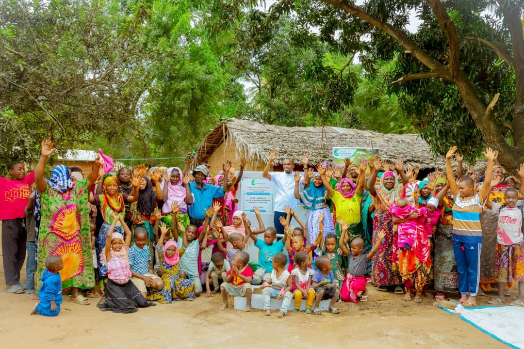 Lalji foundation clean and safe water project beneficiaries in mamoyo